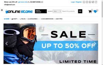 Online Store (Themes4WP) - (screenshot desktop)