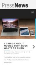PressNews (Themes4WP) (screenshot mobile)