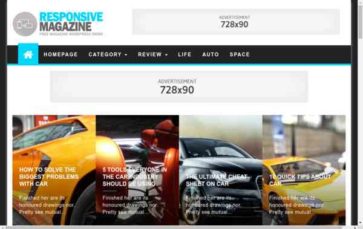 Responsive Magazine (screenshot desktop)