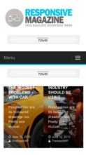 Responsive Magazine (screenshot mobile)