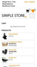 Simple Store (Themes4WP) - (screenshot mobile)