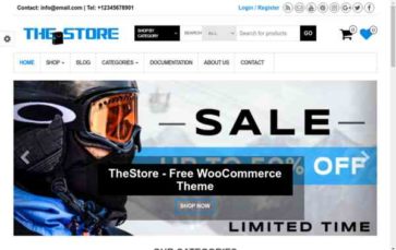 TheStore (Themes4WP) (screenshot desktop)