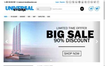 Universal Store (screenshot desktop)