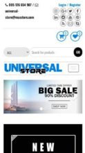 Universal Store (screenshot mobile)