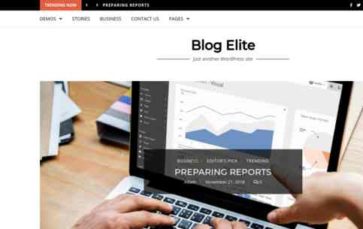 Blog Elite (screenshot desktop)