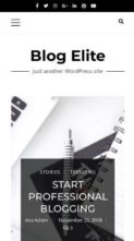 Blog Elite (screenshot mobile)