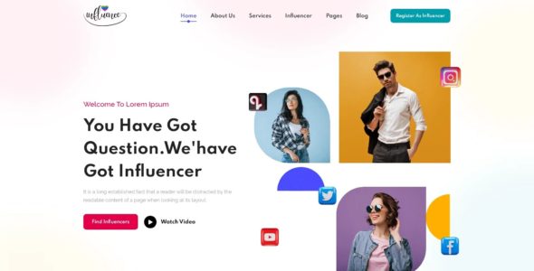 Influencer Agency Pro (ThemesCaliber)