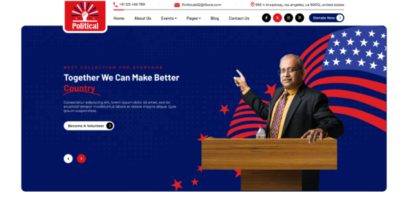 Political Candidate Pro (ThemesCaliber)