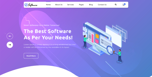 SAAS Software Technology Pro (ThemesCaliber)
