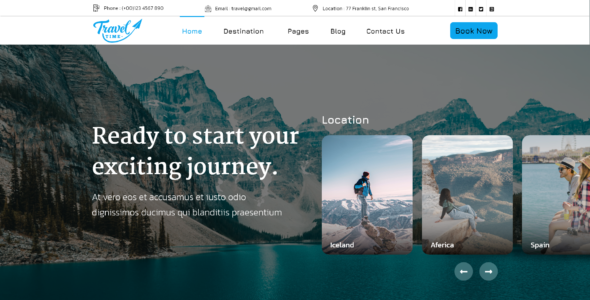 Tour Travel Agent Pro (ThemesCaliber)