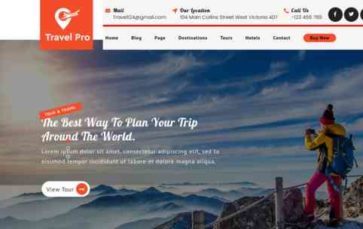 Travel Booking Agency Pro (screenshot desktop)