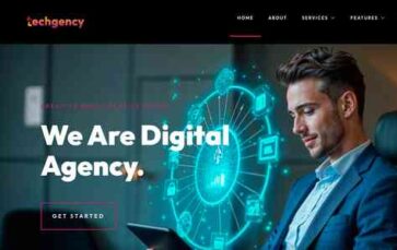 Techgency (screenshot desktop)