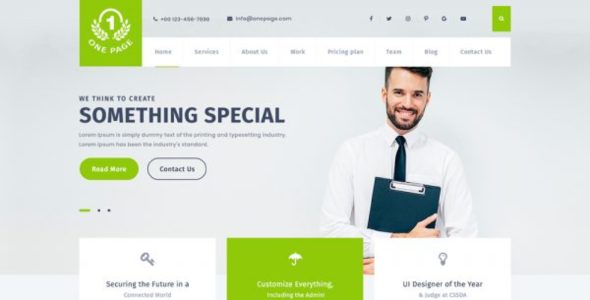 Advance One Page Pro (ThemeShopy)
