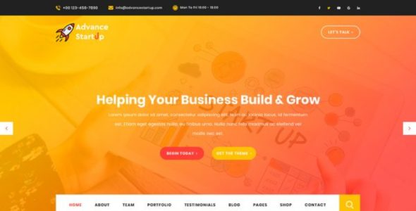 Advance Startup Pro (ThemeShopy)