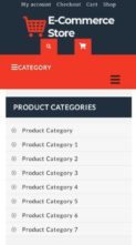 BB Ecommerce Store Pro (screenshot mobile)