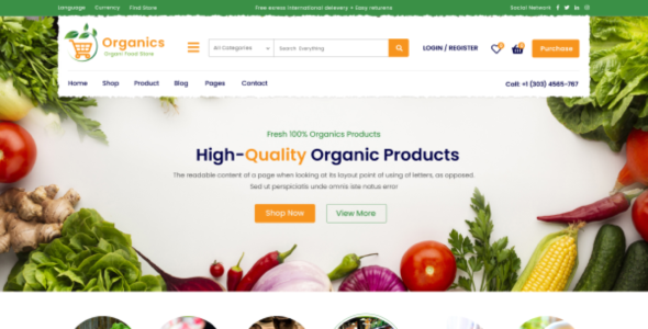 Organic Market Pro (ThemeShopy)
