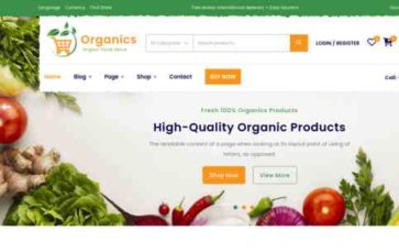 Organic Market Pro (screenshot desktop)