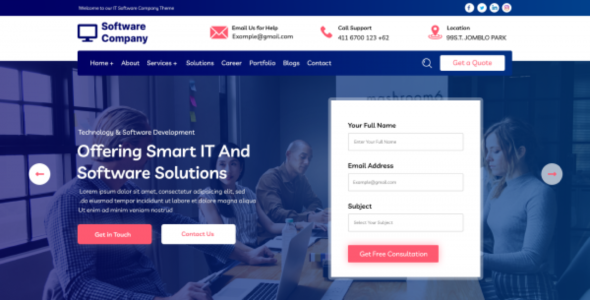 Tech Software Company Pro (ThemeShopy)
