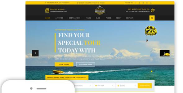 Adventure Travelling Pro (ThemesPride)