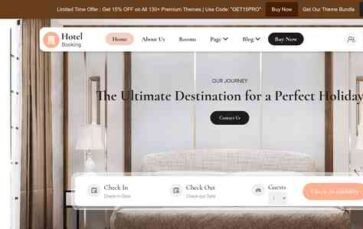 Destination Hotel Booking Pro (screenshot desktop)