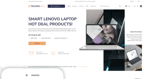 Electronic Gadget Store Pro (ThemesPride)