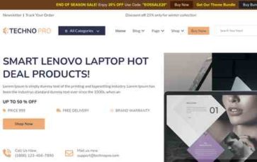 Electronic Gadget Store Pro (screenshot desktop)