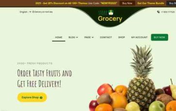 Food Grocery Hub Pro (screenshot desktop)