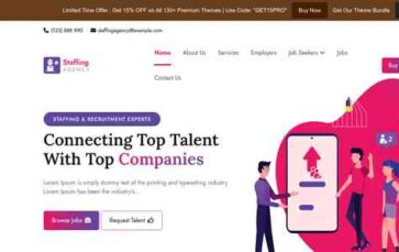 HR Staffing Agency Pro (screenshot desktop)