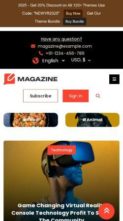 Newspaper Magazine Blog Pro (screenshot mobile)