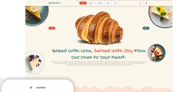 Online Bakery and Patisserie Shop Pro (ThemesPride)
