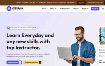 Online Education LMS Pro (screenshot desktop)