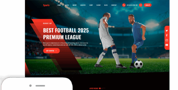 Online Multipurpose Sports Club Pro (ThemesPride)