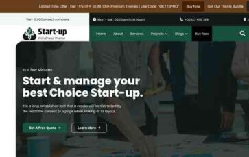 Online Startup Agency Pro (screenshot desktop)