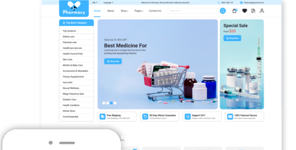 Pharmacy Shop Pro (ThemesPride)