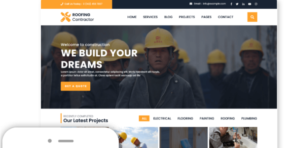 Roofing Contractor Pro (ThemesPride)