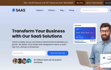 SAAS Agency Pro (screenshot desktop)