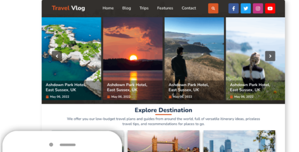 Travel Vlogger Pro (ThemesPride)