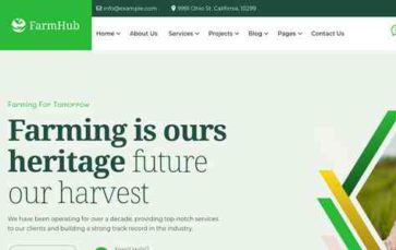 Screenshot Desktop Farmhub (Themesvila) - (screenshot desktop)
