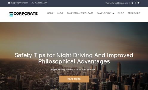 Corporate Landing Page Pro (ThemeThread)