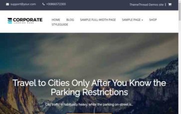 Corporate Landing Page (ThemeThread) (screenshot desktop)