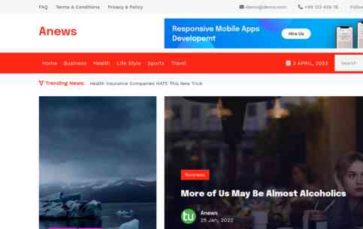 Anews (ThemePul) - (screenshot desktop)