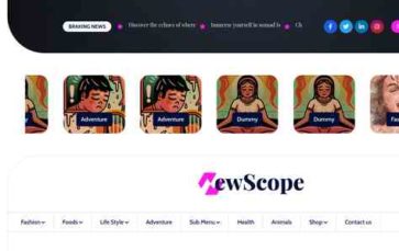 Newscope Pro (screenshot desktop)