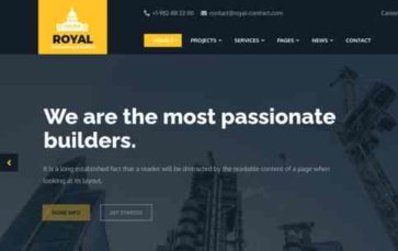 Royel Construction (screenshot desktop)