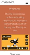 Corporate (Themify) (screenshot mobile)