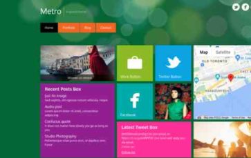 Screenshot Desktop Metro (Themify) (screenshot desktop)