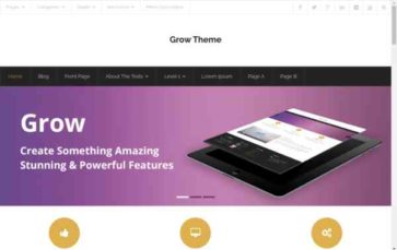 Grow (Think Up Themes) (screenshot desktop)