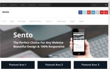 Sento (Think Up Themes) (screenshot desktop)