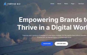 Thryve Biz (screenshot desktop)