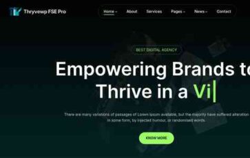 Thryvewp FSE Pro (screenshot desktop)