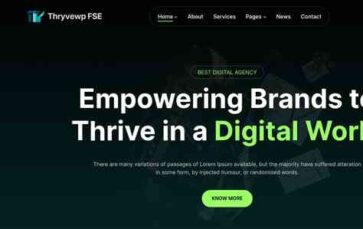 Thryvewp FSE (screenshot desktop)